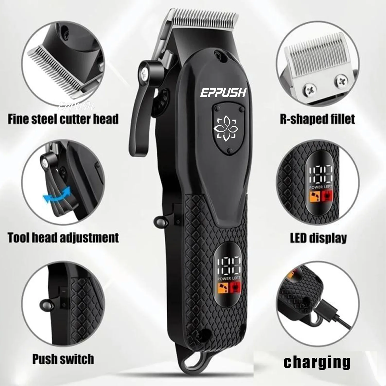 EPUSHPRO L1 Cordless Hair Clipper – view 2